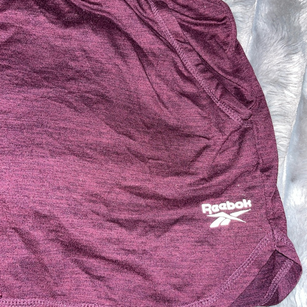 Reebok Women's Burgundy Athletic Shorts - Picture 2 of 3